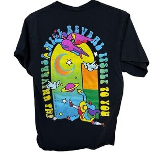 The Universe Will Reveal Itself to You ALAB Black Graphic Men’s M T-Shirt